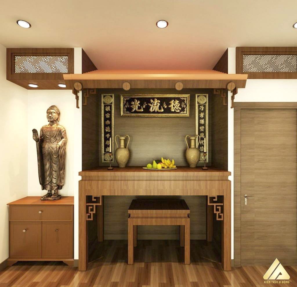 mẫu thiết kế phòng thờ đẹp và trang trọng 18