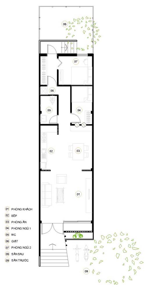 nhà cấp 4 đẹp được cải tạo từ ngôi nhà cũ ẩm thấp ở Huế (13)