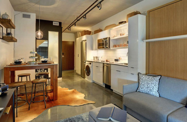 Danh sách 13 căn hộ siêu nhỏ gây thương nhớ nhờ thiết kế ăn gian diện tích tài tình - Ảnh 11. Danh sách 13 căn hộ siêu nhỏ gây thương nhớ nhờ thiết kế ăn gian diện tích tài tình - Ảnh 11.