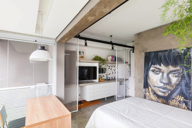 Danh sách 13 căn hộ siêu nhỏ gây thương nhớ nhờ thiết kế ăn gian diện tích tài tình - Ảnh 15. Danh sách 13 căn hộ siêu nhỏ gây thương nhớ nhờ thiết kế ăn gian diện tích tài tình - Ảnh 15.