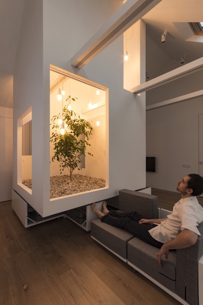 Ấn tượng với ngôi nhà chỉ 48m² nhưng có khoảng xanh cực bắt mắt với phòng khách treo lơ lửng - Ảnh 12. Ấn tượng với ngôi nhà chỉ 48m² nhưng có khoảng xanh cực bắt mắt với phòng khách treo lơ lửng - Ảnh 12.