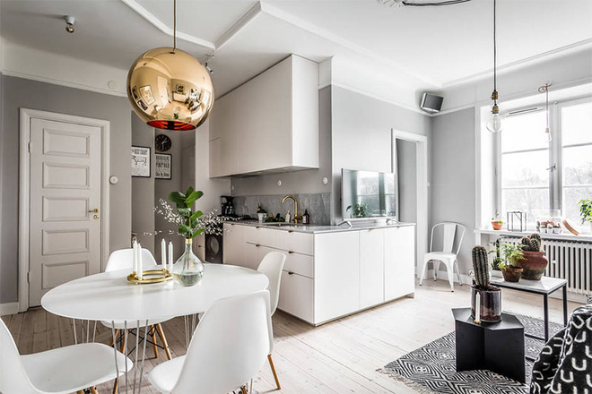 Căn hộ 45m² màu trung tính vô cùng độc đáo bởi khéo tô vẽ bằng những cây xương rồng - Ảnh 7.