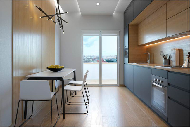 Cách chọn rèm cửa cho nhà bếp kết nối với ban công vừa đẹp vừa thuận tiện đi lại - Ảnh 12. Cách chọn rèm cửa cho nhà bếp kết nối với ban công vừa đẹp vừa thuận tiện đi lại - Ảnh 12.