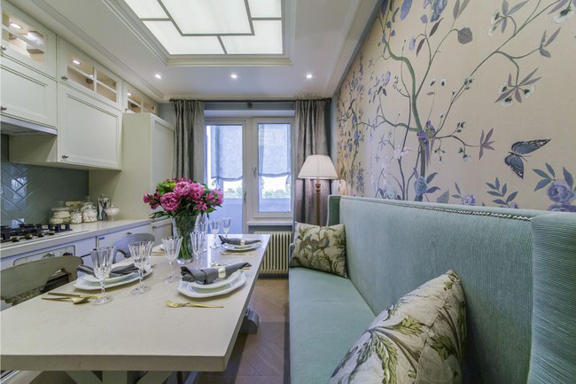 Cách chọn rèm cửa cho nhà bếp kết nối với ban công vừa đẹp vừa thuận tiện đi lại - Ảnh 1. Cách chọn rèm cửa cho nhà bếp kết nối với ban công vừa đẹp vừa thuận tiện đi lại - Ảnh 1.