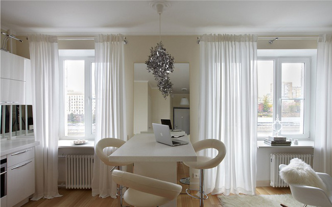 Cách chọn rèm cửa cho nhà bếp kết nối với ban công vừa đẹp vừa thuận tiện đi lại - Ảnh 8. Cách chọn rèm cửa cho nhà bếp kết nối với ban công vừa đẹp vừa thuận tiện đi lại - Ảnh 8.