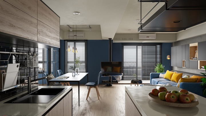 Phòng ăn nằm liền kề ngay cạnh phòng khách.