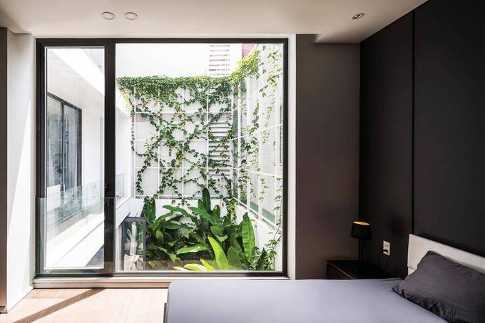  Tất cả các phòng đều có những góc tiếp cận với mảng xanh thiên nhiên bên ngoài.