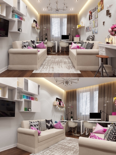 Chiếc ghế sofa có thể thay thế giường nằm cho trẻ. 