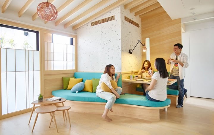  Không chỉ chàng trai mà bạn bè anh cũng rất thích cách bố trí đơn giản trong căn hộ nên thường xuyên ghé thăm.